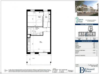 For rent Strasbourg 2 rooms 41 m2 Bas rhin (67200) photo 1