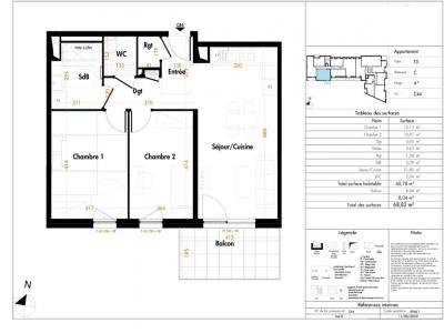 Louer Appartement 60 m2 Mulhouse