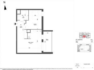 Louer Appartement 44 m2 Giberville