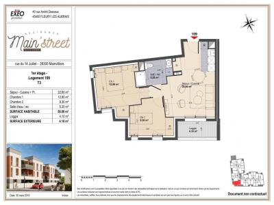 For rent Mainvilliers 3 rooms 50 m2 Eure et loir (28300) photo 3