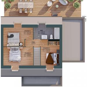 For sale Locmine 6 rooms 105 m2 Morbihan (56500) photo 3