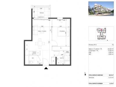 Annonce Vente 2 pices Appartement Sete 34
