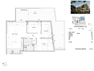 Annonce Vente 4 pices Appartement Sete 34