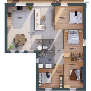 Acheter Maison 90 m2 Treon