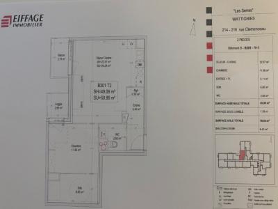 Louer Appartement Wattignies 660 euros