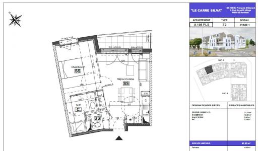 For rent Saint-herblain 2 rooms 41 m2 Loire atlantique (44800) photo 4