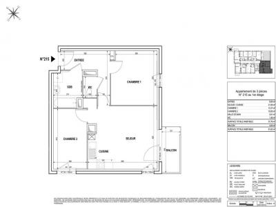 Louer Appartement 57 m2 Tourcoing