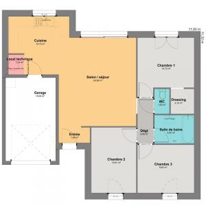 For sale Plumelec 5 rooms 79 m2 Morbihan (56420) photo 2