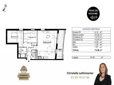 Annonce Vente 3 pi�ces Appartement Dinard 35