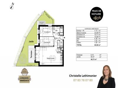 Acheter Appartement 68 m2 Dinard