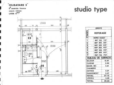 For sale Lyon-6eme-arrondissement 1 room 26 m2 Rhone (69006) photo 1