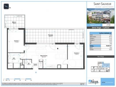 For rent Mulhouse 3 rooms 59 m2 Haut rhin (68100) photo 3