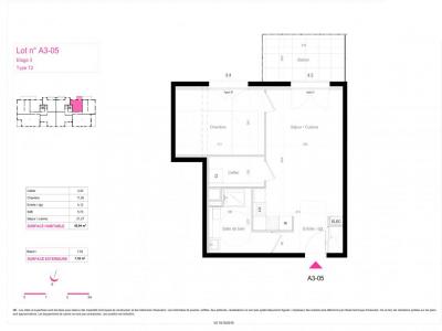 For rent Mulhouse 2 rooms 46 m2 Haut rhin (68100) photo 1