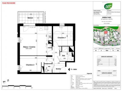 For rent Angers 3 rooms 61 m2 Maine et loire (49000) photo 3