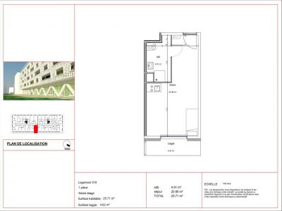 For rent Illkirch-graffenstaden 1 room 25 m2 Bas rhin (67400) photo 1