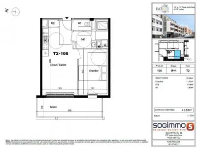 For rent Vertou 2 rooms 41 m2 Loire atlantique (44120) photo 2