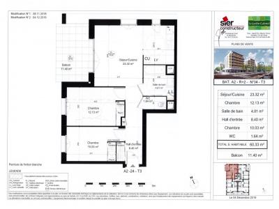 For rent Vaulx-en-velin 3 rooms 60 m2 Rhone (69120) photo 3