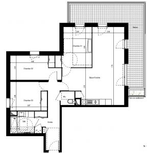 For rent Grenoble 4 rooms 86 m2 Isere (38000) photo 1