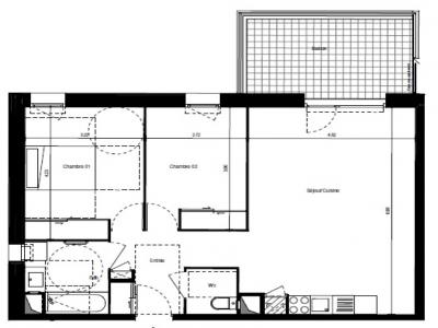 For rent Grenoble 3 rooms 67 m2 Isere (38000) photo 1