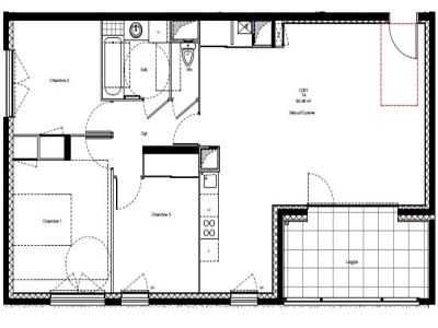 For rent Grenoble 4 rooms 83 m2 Isere (38100) photo 0