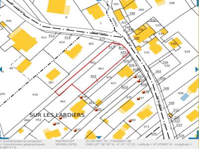 Acheter Terrain 1315 m2 Lougres