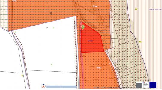 Acheter Terrain 1438 m2 Chinon