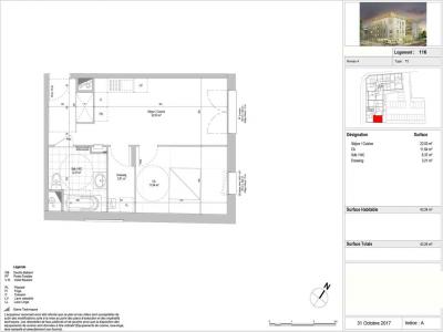 Louer Appartement 43 m2 Tourcoing