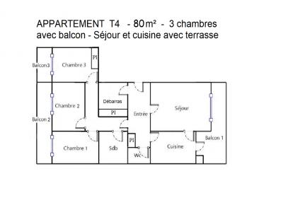 Annonce Vente 4 pi�ces Appartement Bordeaux 33