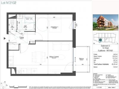 For rent Armentieres 2 rooms 46 m2 Nord (59280) photo 1