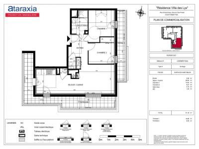 Louer Appartement 61 m2 Fondettes