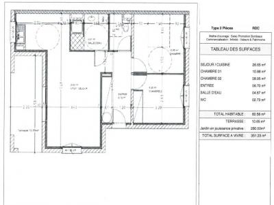 Acheter Appartement 60 m2 Montussan