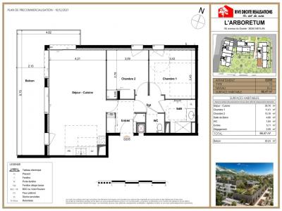 Louer Appartement 66 m2 Meylan