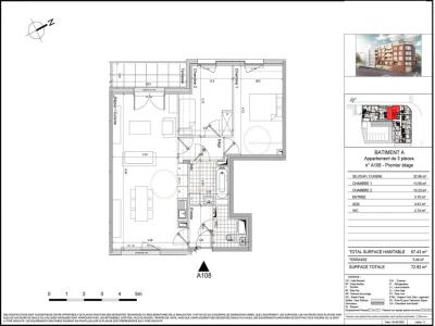 For rent Roubaix 3 rooms 67 m2 Nord (59100) photo 1