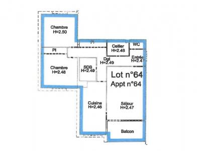 For sale Angers 3 rooms 69 m2 Maine et loire (49100) photo 3