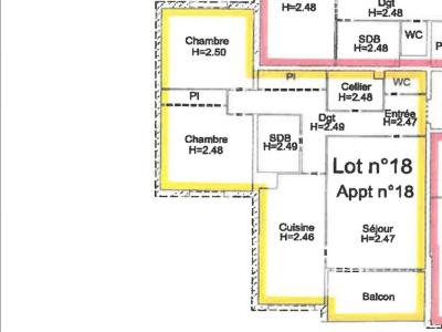 For sale Angers 3 rooms 68 m2 Maine et loire (49100) photo 4