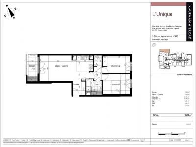 Louer Appartement 63 m2 Franconville