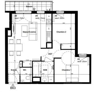 For sale 3 rooms 57 m2 Hauts de Seine (92100) photo 1