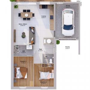 Acheter Maison 65 m2 Nouzilly