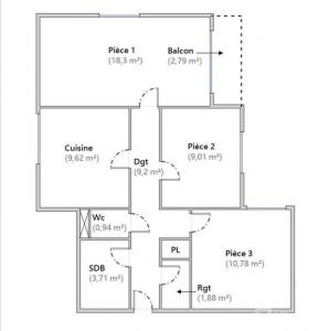 For sale Gundershoffen 3 rooms 63 m2 Bas rhin (67110) photo 1