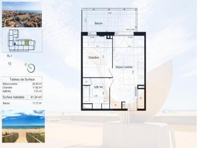 Annonce Vente 2 pi�ces Appartement Valras-plage 34