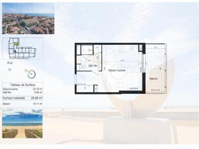 Annonce Vente 2 pi�ces Appartement Valras-plage 34