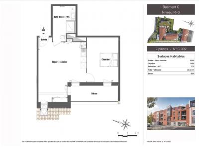 Annonce Location 2 pi�ces Appartement Templeuve 59