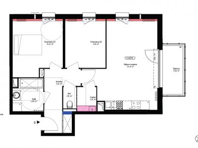 Louer Appartement Lambersart 976 euros