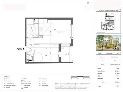 Louer Appartement 40 m2 Tours