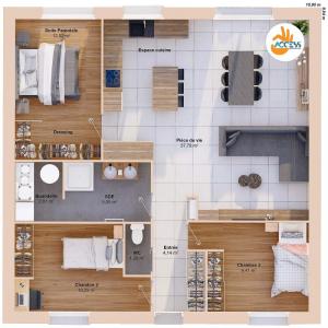 For sale Maisdon-sur-sevre 5 rooms 83 m2 Loire atlantique (44690) photo 2