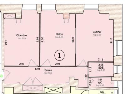 For sale Albertville 3 rooms 48 m2 Savoie (73200) photo 3