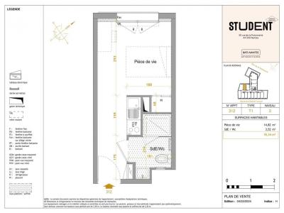 Louer Appartement 18 m2 Nantes