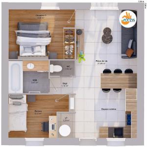 For sale Chateaubernard 4 rooms 44 m2 Charente (16100) photo 2