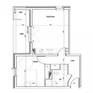 For rent Saint-herblain 2 rooms 44 m2 Loire atlantique (44800) photo 0