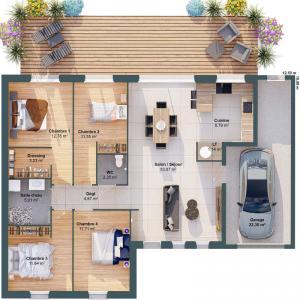 Acheter Maison 106 m2 Nozay